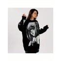 Two-dimensional yuan sweater men's and women's hip-hop loose autumn and winter new cross-border knitted sweater pullover sweater